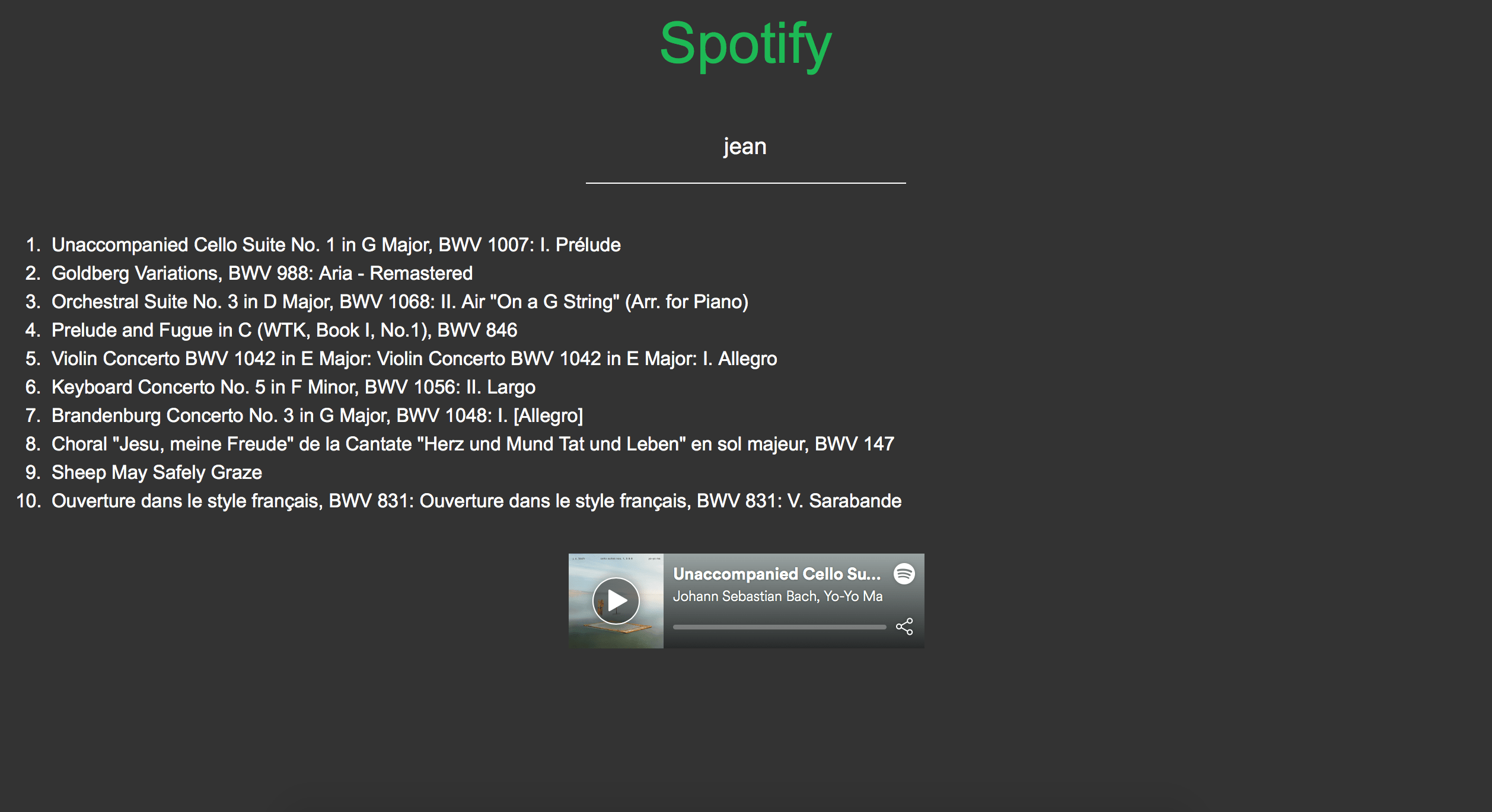 image représentant la page d'accueil du site appelé spotify